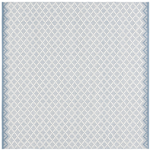 Safavieh Vermont Ivory Runner Area Rug – Luxurious Hand-woven Design For Elegant Home Décor Transformation Blue ,Ivory 85% Wool,15% Cotton Vrm908m-6r