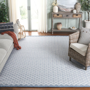 Safavieh Vermont Ivory Runner Area Rug – Luxurious Hand-woven Design For Elegant Home Décor Transformation Blue ,Ivory 85% Wool,15% Cotton Vrm908m-6r