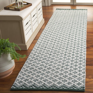 Safavieh Vermont Ivory Runner Area Rug – Luxurious Hand-woven Design For Elegant Home Décor Transformation Green ,Ivory 85% Wool,15% Cotton Vrm908y-3