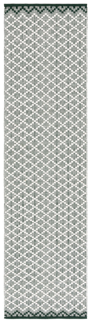 Safavieh Vermont Ivory Runner Area Rug – Luxurious Hand-woven Design For Elegant Home Décor Transformation Green ,Ivory 85% Wool,15% Cotton Vrm908y-3