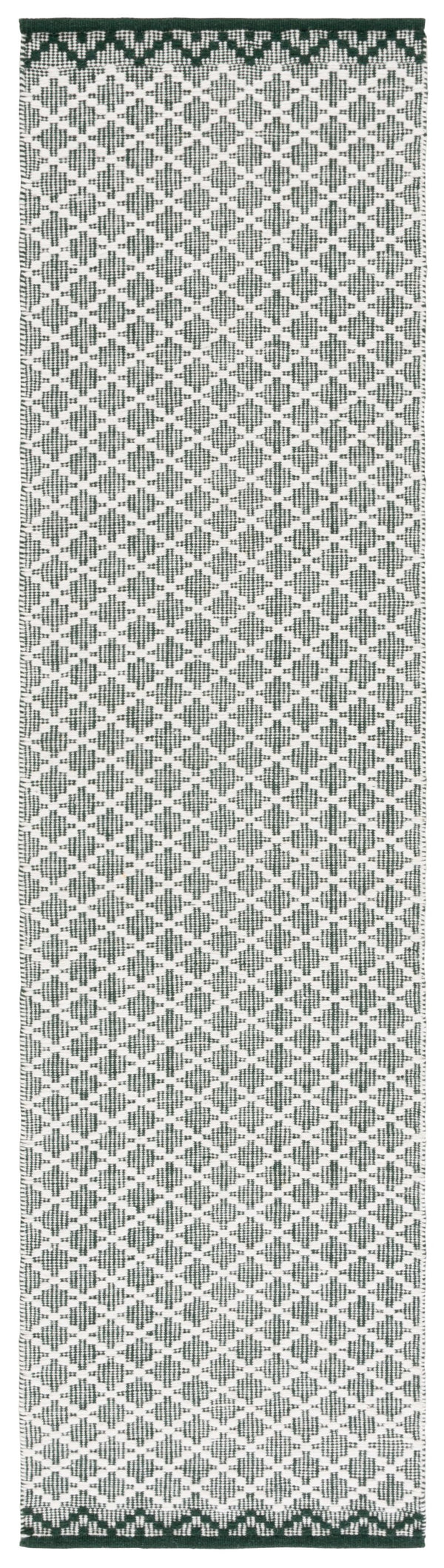 Safavieh Vermont Ivory Runner Area Rug – Luxurious Hand-woven Design For Elegant Home Décor Transformation Green ,Ivory 85% Wool,15% Cotton Vrm908y-3