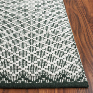 Safavieh Vermont Ivory Runner Area Rug – Luxurious Hand-woven Design For Elegant Home Décor Transformation Green ,Ivory 85% Wool,15% Cotton Vrm908y-3