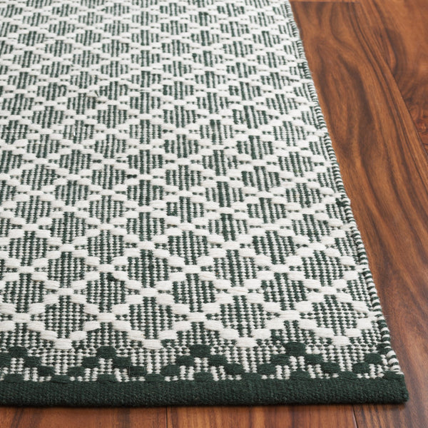 Safavieh Vermont Ivory Runner Area Rug – Luxurious Hand-woven Design For Elegant Home Décor Transformation Green ,Ivory 85% Wool,15% Cotton Vrm908y-3
