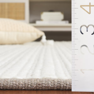 Safavieh Vermont Hand Woven Runner Rug - Timeless Elegance For Hallways, Crafted In India With Premium Materials Beige ,Ivory 60% Cotton 40% Wool Vrm909b-5