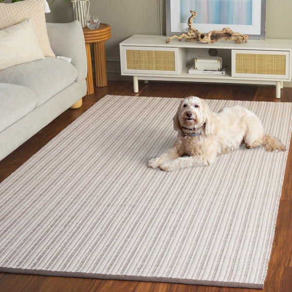 Safavieh Vermont Hand Woven Runner Rug - Timeless Elegance For Hallways, Crafted In India With Premium Materials Beige ,Ivory 60% Cotton 40% Wool Vrm909b-5