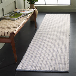 Safavieh Vermont Hand Woven Runner Rug - Timeless Elegance For Hallways, Crafted In India With Premium Materials Grey ,Ivory 60% Cotton 40% Wool Vrm909f-28
