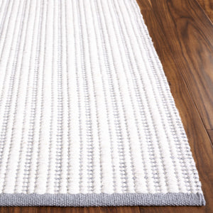 Safavieh Vermont Hand Woven Runner Rug - Timeless Elegance For Hallways, Crafted In India With Premium Materials Grey ,Ivory 60% Cotton 40% Wool Vrm909f-5
