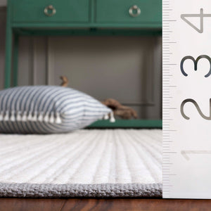 Safavieh Vermont Hand Woven Runner Rug - Timeless Elegance For Hallways, Crafted In India With Premium Materials Grey ,Ivory 60% Cotton 40% Wool Vrm909f-5
