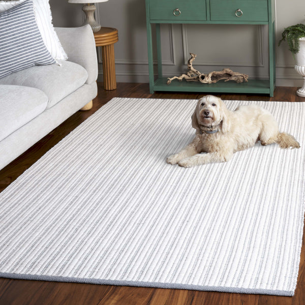 Safavieh Vermont Hand Woven Runner Rug - Timeless Elegance For Hallways, Crafted In India With Premium Materials Grey ,Ivory 60% Cotton 40% Wool Vrm909f-5