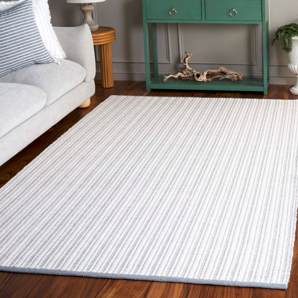 Safavieh Vermont Hand-woven Area Rug - Elegant Artisanal Design For Living Room, Bedroom, Or Dining Area Grey ,Ivory 60% Cotton 40% Wool Vrm909f-3