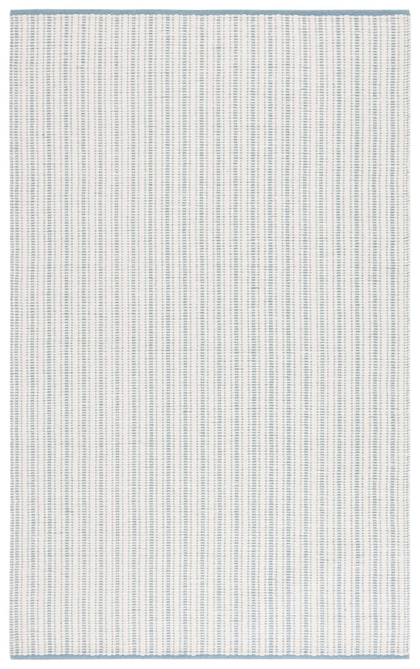 Safavieh Vermont Hand Woven Runner Rug - Timeless Elegance For Hallways, Crafted In India With Premium Materials Turquoise ,Ivory 60% Cotton 40% Wool Vrm909k-5