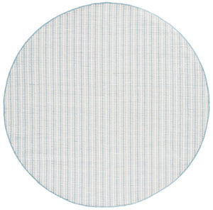Safavieh Vermont Hand Woven Runner Rug - Timeless Elegance For Hallways, Crafted In India With Premium Materials Turquoise ,Ivory 60% Cotton 40% Wool Vrm909k-6r