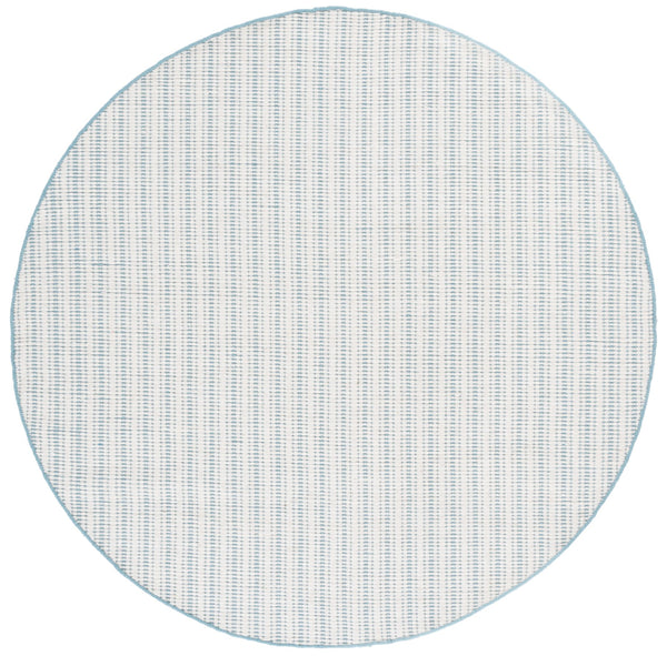 Safavieh Vermont Hand Woven Runner Rug - Timeless Elegance For Hallways, Crafted In India With Premium Materials Turquoise ,Ivory 60% Cotton 40% Wool Vrm909k-6r