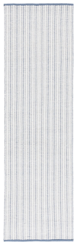 Safavieh Vermont Hand Woven Runner Rug - Timeless Elegance For Hallways, Crafted In India With Premium Materials Light Blue 60% Cotton 40% Wool Vrm909l-28