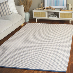 Safavieh Vermont Hand Woven Runner Rug - Timeless Elegance For Hallways, Crafted In India With Premium Materials Light Blue 60% Cotton 40% Wool Vrm909l-5