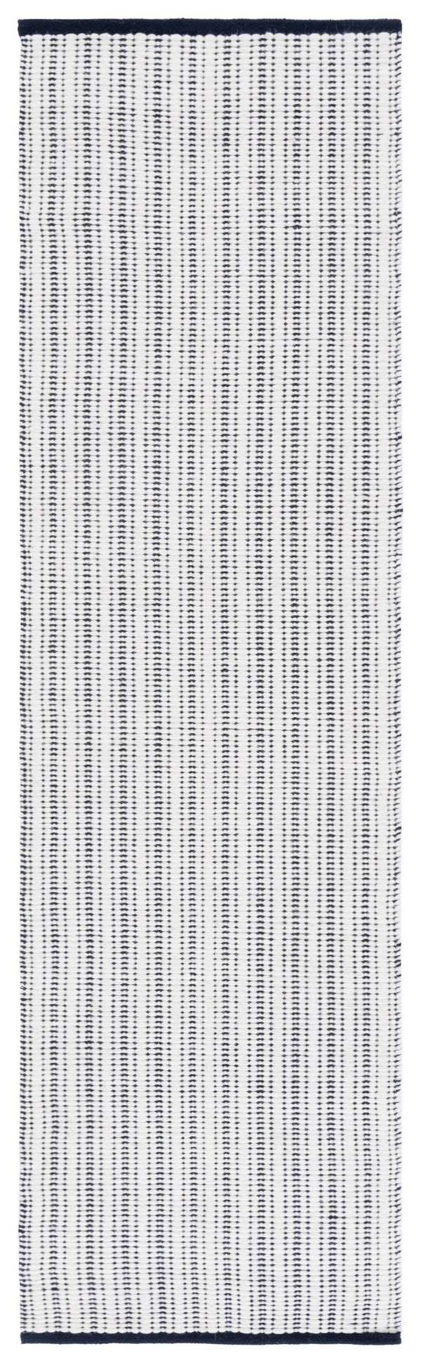 Safavieh Vermont Hand Woven Runner Rug - Timeless Elegance For Hallways, Crafted In India With Premium Materials Navy ,Ivory 60% Cotton 40% Wool Vrm909n-28