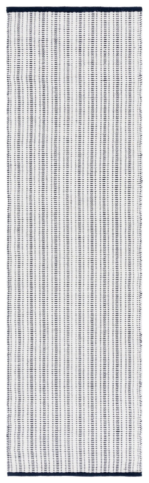 Safavieh Vermont Hand-woven Area Rug - Elegant Artisanal Design For Living Room, Bedroom, Or Dining Area Navy ,Ivory 60% Cotton 40% Wool Vrm909n-3