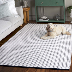 Safavieh Vermont Hand Woven Runner Rug - Timeless Elegance For Hallways, Crafted In India With Premium Materials Navy ,Ivory 60% Cotton 40% Wool Vrm909n-5