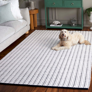 Safavieh Vermont Hand-woven Area Rug - Elegant Artisanal Design For Living Room, Bedroom, Or Dining Area Navy ,Ivory 60% Cotton 40% Wool Vrm909n-3