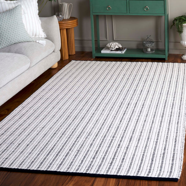 Safavieh Vermont Hand-woven Area Rug - Elegant Artisanal Design For Living Room, Bedroom, Or Dining Area Navy ,Ivory 60% Cotton 40% Wool Vrm909n-3