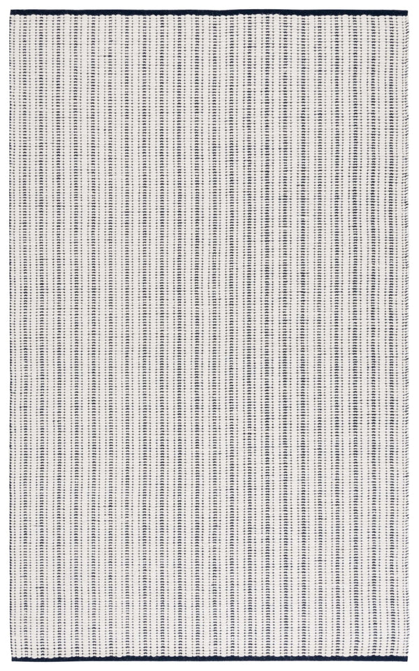 Safavieh Vermont Hand Woven Runner Rug - Timeless Elegance For Hallways, Crafted In India With Premium Materials Navy ,Ivory 60% Cotton 40% Wool Vrm909n-5
