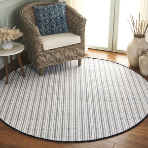 Safavieh Vermont Hand Woven Runner Rug - Timeless Elegance For Hallways, Crafted In India With Premium Materials Navy ,Ivory 60% Cotton 40% Wool Vrm909n-6r