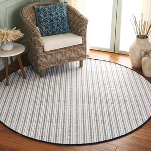 Safavieh Vermont Hand-woven Area Rug - Elegant Artisanal Design For Living Room, Bedroom, Or Dining Area Navy ,Ivory 60% Cotton 40% Wool Vrm909n-3