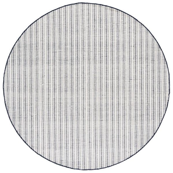 Safavieh Vermont Hand Woven Runner Rug - Timeless Elegance For Hallways, Crafted In India With Premium Materials Navy ,Ivory 60% Cotton 40% Wool Vrm909n-6r