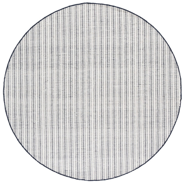 Safavieh Vermont Hand-woven Area Rug - Elegant Artisanal Design For Living Room, Bedroom, Or Dining Area Navy ,Ivory 60% Cotton 40% Wool Vrm909n-3