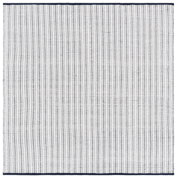 Safavieh Vermont Hand Woven Runner Rug - Timeless Elegance For Hallways, Crafted In India With Premium Materials Navy ,Ivory 60% Cotton 40% Wool Vrm909n-6sq