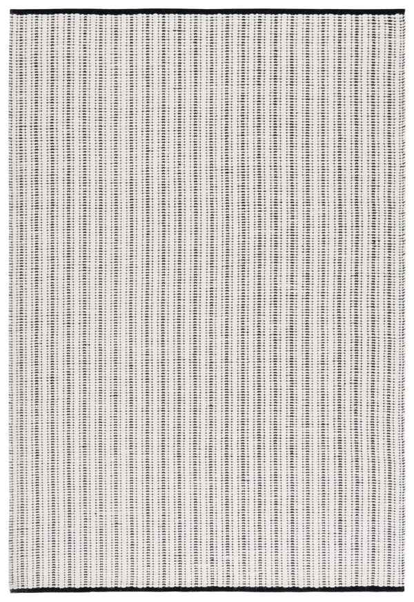 Safavieh Vermont Hand Woven Runner Rug - Timeless Elegance For Hallways, Crafted In India With Premium Materials Black ,Ivory 60% Cotton 40% Wool Vrm909z-5