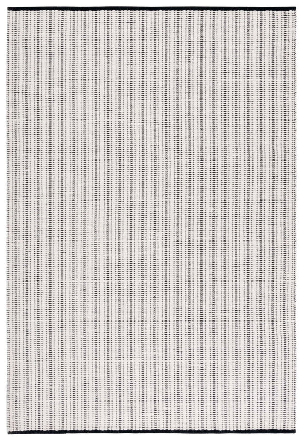 Safavieh Vermont Hand-woven Area Rug - Elegant Artisanal Design For Living Room, Bedroom, Or Dining Area Black ,Ivory 60% Cotton 40% Wool Vrm909z-4