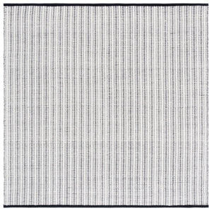 Safavieh Vermont Hand Woven Runner Rug - Timeless Elegance For Hallways, Crafted In India With Premium Materials Black ,Ivory 60% Cotton 40% Wool Vrm909z-6sq