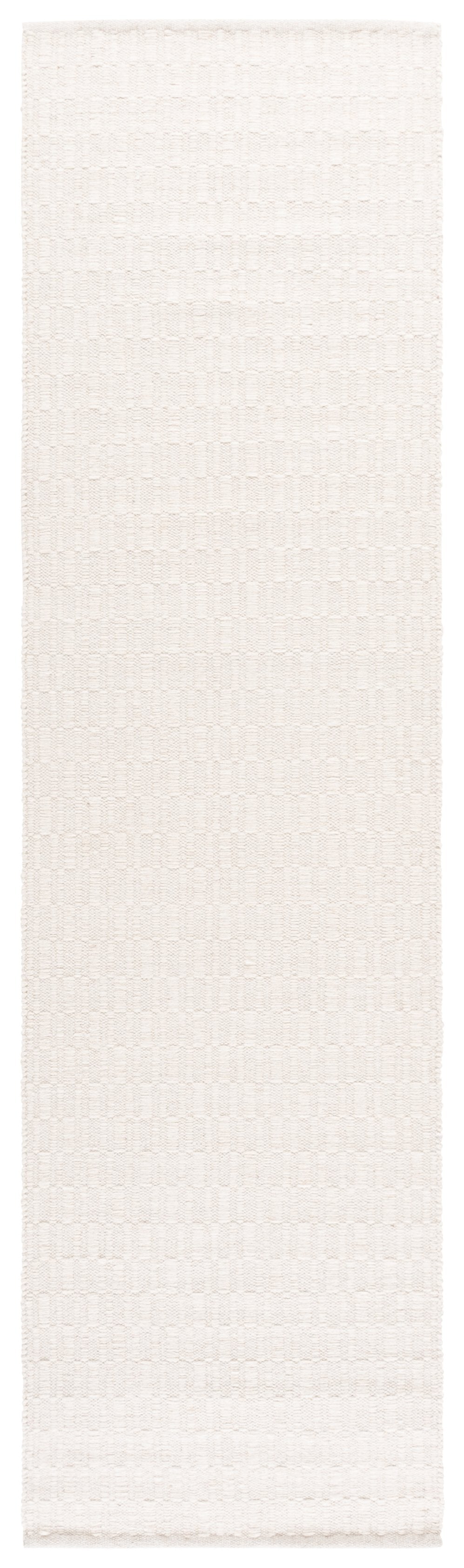 Safavieh Vermont Ivory Runner Hand‑Woven Wool-Cotton Blend — Scandinavian Minimalist Hallway Rug, Durable Warmth 2'-3" x 9'-0" VRM910A-29