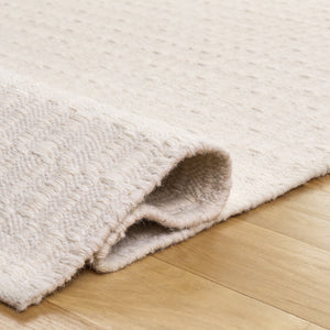 Safavieh Vermont Ivory Runner Hand‑Woven Wool-Cotton Blend — Scandinavian Minimalist Hallway Rug, Durable Warmth 2'-3" x 9'-0" VRM910A-29