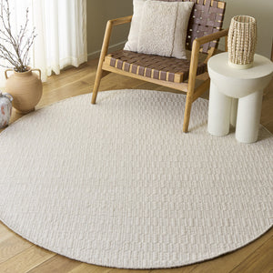 Safavieh Vermont Ivory Runner Hand‑Woven Wool-Cotton Blend — Scandinavian Minimalist Hallway Rug, Durable Warmth 2'-3" x 9'-0" VRM910A-29