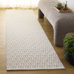 Safavieh Vermont Hand-Woven Beige Ivory Rug — Scandinavian Low-Pile Wool-Cotton Blend For Timeless Comfort 6'-0" x 6'-0" VRM910B-6SQ