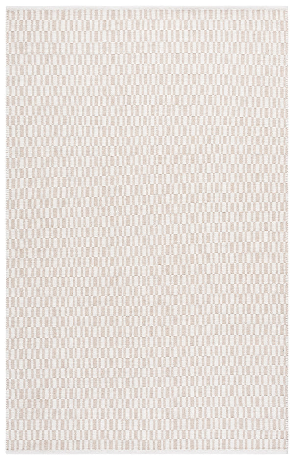 Safavieh Vermont Hand-Woven Beige Ivory Rug — Scandinavian Low-Pile Wool-Cotton Blend For Timeless Comfort 6'-0" x 6'-0" VRM910B-6SQ