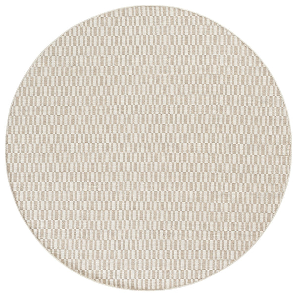 Safavieh Vermont Hand‑Woven Round Wool Rug In Beige Ivory — Scandinavian Minimalist Texture For Living Spaces 6'-0" x 6'-0" VRM910B-6R