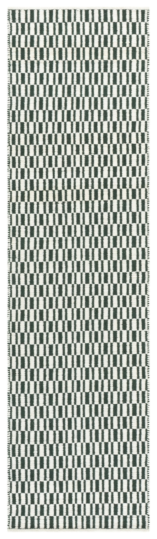 Safavieh Vermont Hand-Woven Dark Green And Ivory Area Rug, 85% Wool 15% Cotton, Low-Pile Modern Classic Elegance 5'-0" x 8'-0" VRM910Y-5