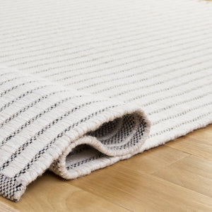Safavieh Vermont Hand-Woven Beige Ivory Runner Rug — Wool-Cotton Low Pile, Scandinavian Stripes, Durable Elegance 2'-3" x 9'-0" VRM911B-29