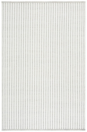 Safavieh Vermont Hand-Woven Beige Ivory Rug — Wool-Cotton Blend, Low Pile, Subtle Stripes, Scandinavian Style (4X6) 4'-0" x 6'-0" VRM911B-4