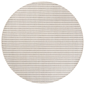 Safavieh Vermont Handwoven Beige Ivory Striped Rug — Wool-Cotton Blend, Low-Profile Modern Scandinavian Accent 5'-0" x 8'-0" VRM911B-5