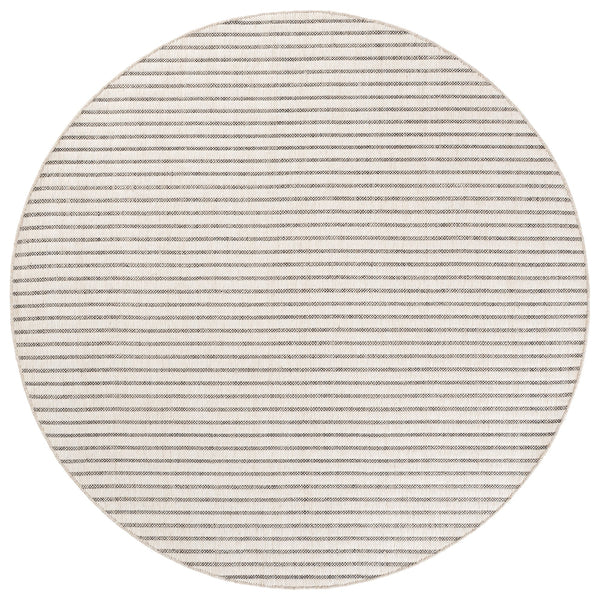 Safavieh Vermont Handwoven Beige Ivory Striped Rug — Wool-Cotton Blend, Low-Profile Modern Scandinavian Accent 5'-0" x 8'-0" VRM911B-5