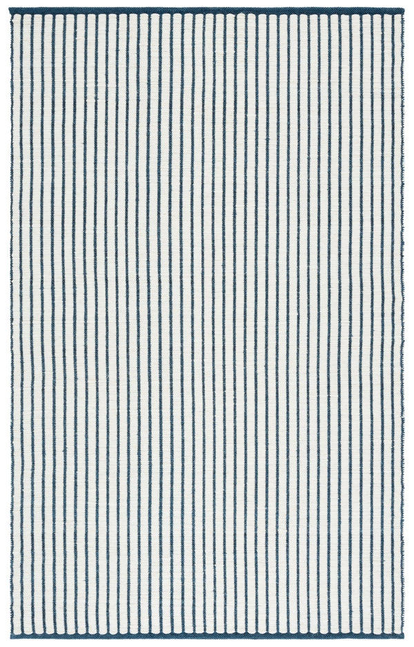 Safavieh Vermont Handcrafted Wool-Cotton Runner In Navy Blue Striped Design — Scandinavian Elegance, Durable Comfort 2'-3" x 9'-0" VRM911N-29