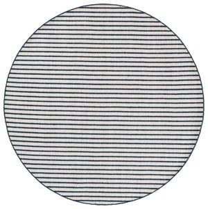Safavieh Vermont Handcrafted Wool-Cotton Runner In Navy Blue Striped Design — Scandinavian Elegance, Durable Comfort 2'-3" x 9'-0" VRM911N-29