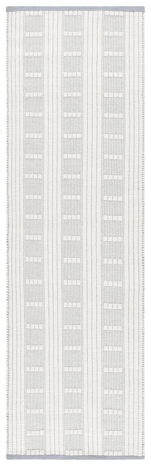 Safavieh Vermont Handcrafted Rectangular Area Rug - Modern Design, Cozy Comfort, Durable & Chic Home Accent Light Blue ,Ivory 60% Wool,40% Cotton Vrm951l-9