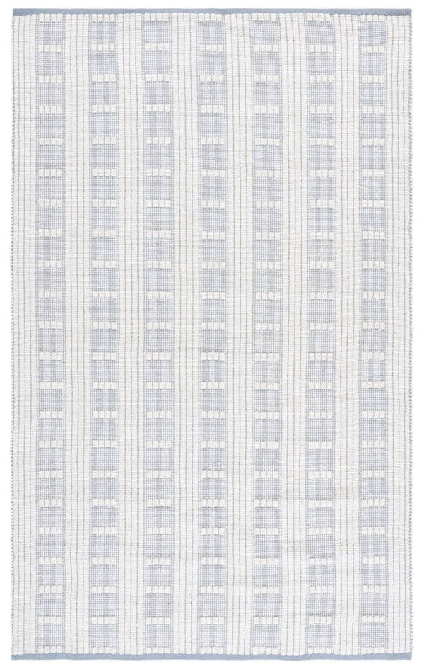 Safavieh Vermont Handcrafted Rectangular Area Rug - Modern Design, Cozy Comfort, Durable & Chic Home Accent Light Blue ,Ivory 60% Wool,40% Cotton Vrm951l-9