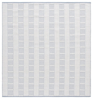 Safavieh Vermont Handcrafted Rectangular Area Rug - Modern Design, Cozy Comfort, Durable & Chic Home Accent Light Blue ,Ivory 60% Wool,40% Cotton Vrm951l-9