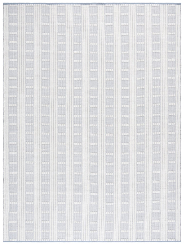 Safavieh Vermont Handcrafted Rectangular Area Rug - Modern Design, Cozy Comfort, Durable & Chic Home Accent Light Blue ,Ivory 60% Wool,40% Cotton Vrm951l-9